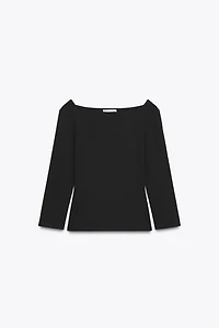 BOAT NECK T-SHIRT