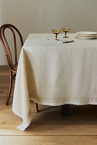 DOUBLE WOVEN LINEN TABLECLOTH