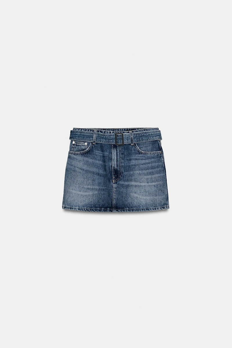 ZW COLLECTION DENIM MINI SKIRT