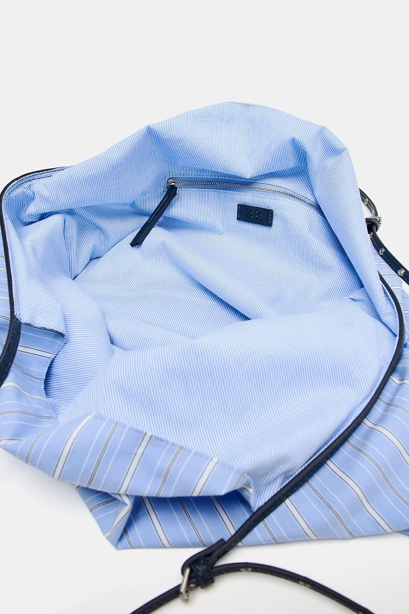 PRINTED FABRIC TOTE BAG