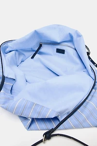 PRINTED FABRIC TOTE BAG