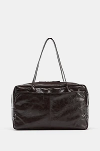 MAXI LEATHER BOWLING BAG