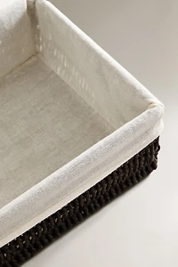 RECTANGULAR FABRIC INTERIOR BASKET
