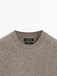 Pull en maille 100 % laine à col rond