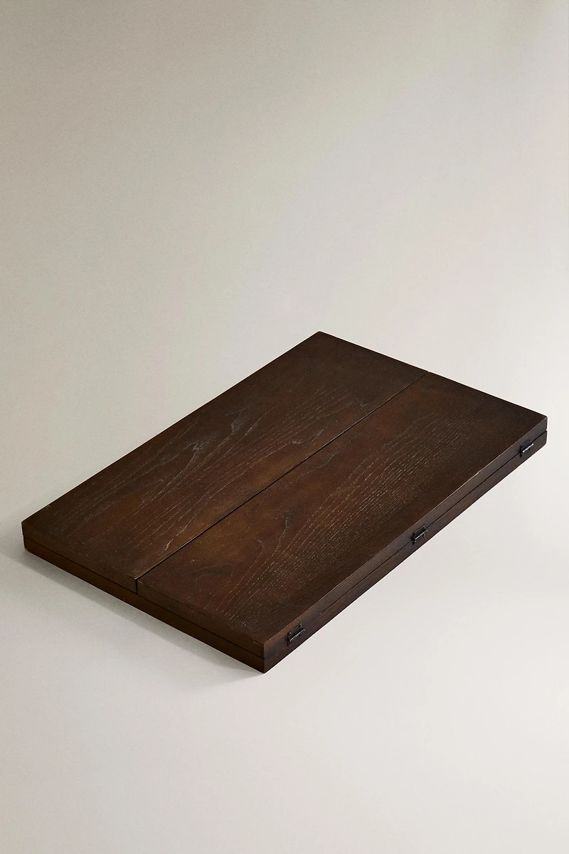 TRIPTYCH WOODEN MIRROR