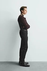 T-SHIRT COL BOULANGER LYOCELL - COTON