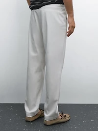 Cotton blend semi joggers