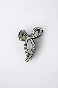 RHINESTONE BOW HAIR CLIP
