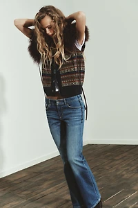 JACQUARD KNIT WOOL VEST