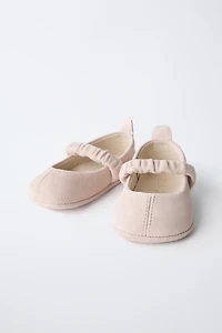 LEATHER BALLET FLATS