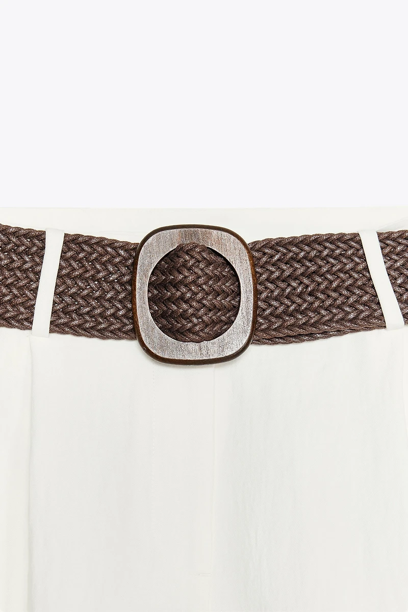 BERMUDA PINCES CEINTURE