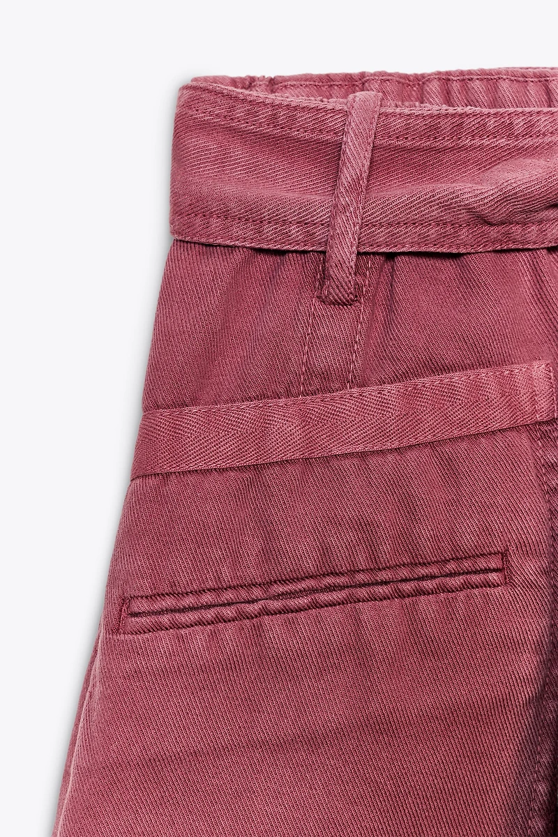 FLOWY BELTED SHORTS ZW COLLECTION