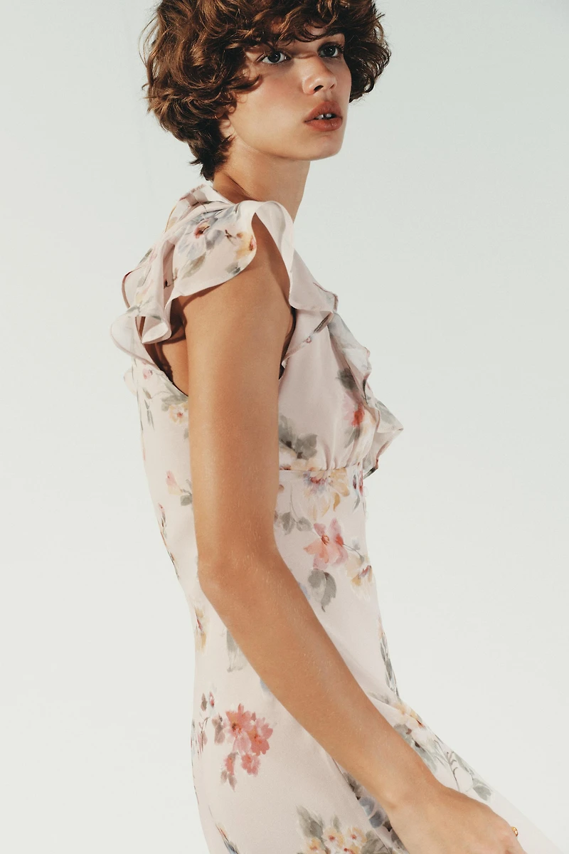 FLORAL MIDI DRESS