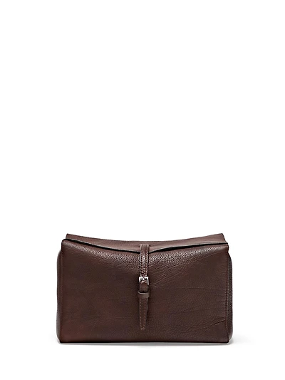 Trousse de voyage en cuir nappa