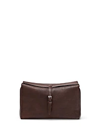 Trousse de voyage en cuir nappa