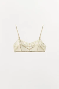 100% SILK LACE BRA