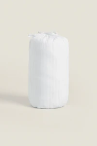 STRIPED COTTON MATTRESS PROTECTOR