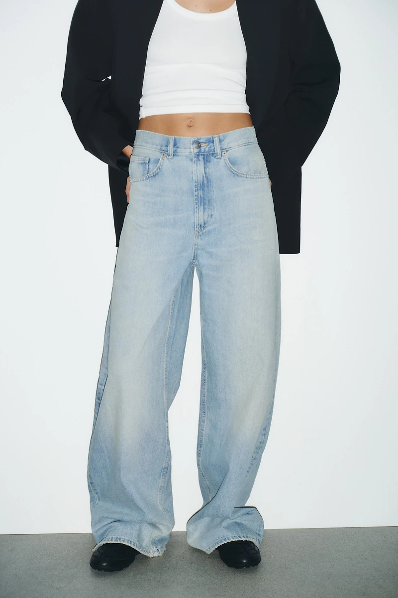 TRF HIGH WAIST EXTRA WIDE LEG JEANS