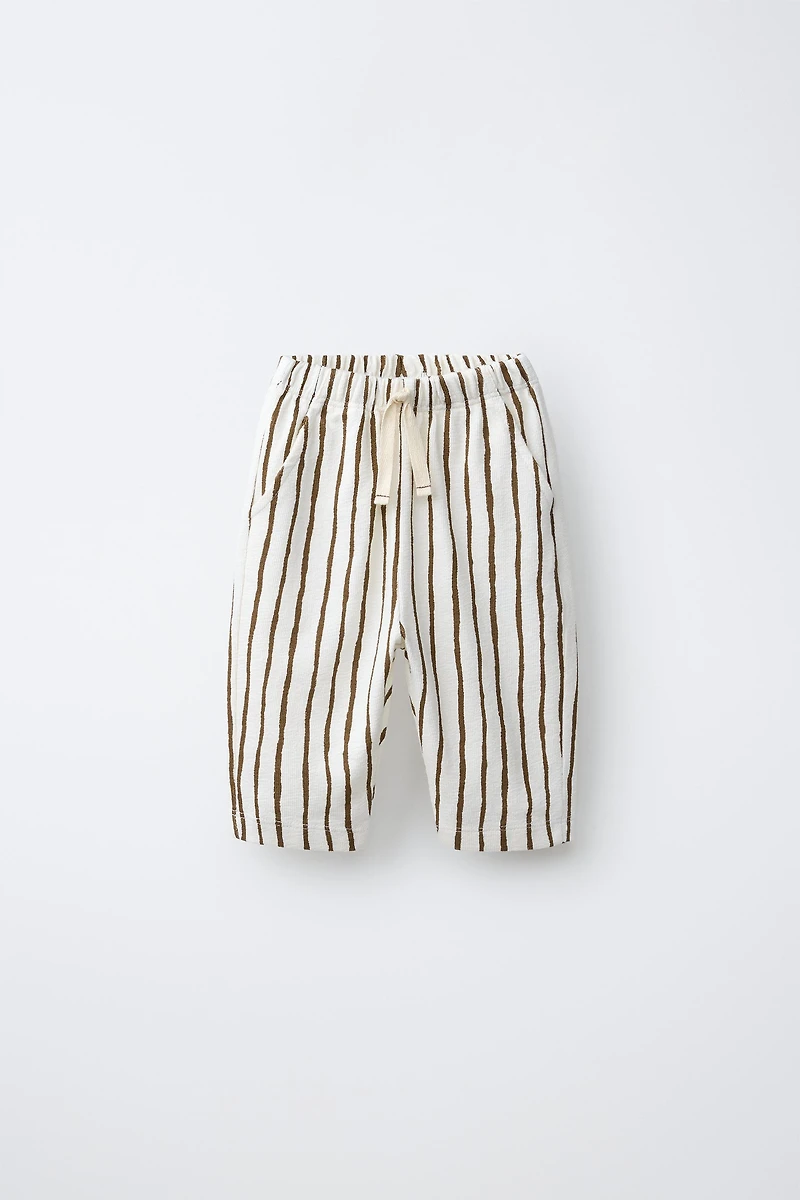 PANTALON BAGGY À RAYURES