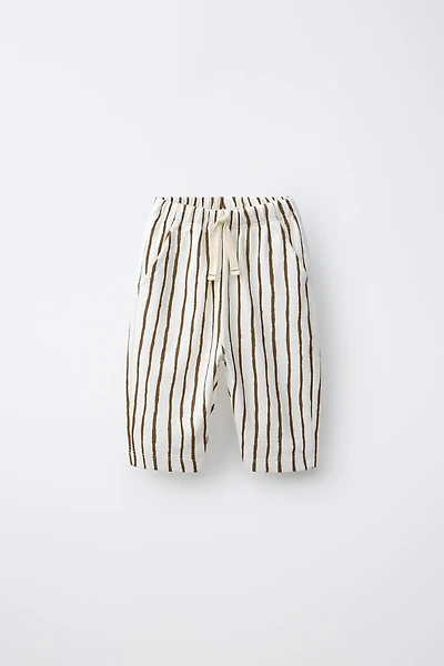 PANTALON BAGGY À RAYURES