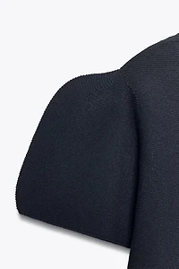 BALLOON SLEEVE KNIT TOP