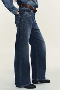 TRF METALLIC STUD JEANS