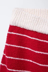 STRIPED TOWEL EFFECT SKIRT