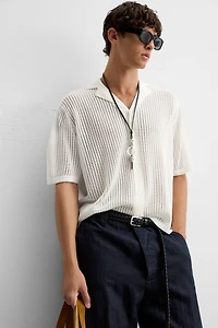LACE KNIT SHIRT