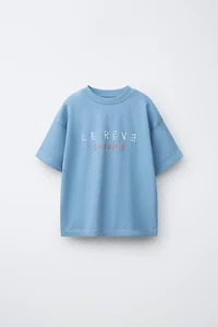 RAISED TEXT T-SHIRT