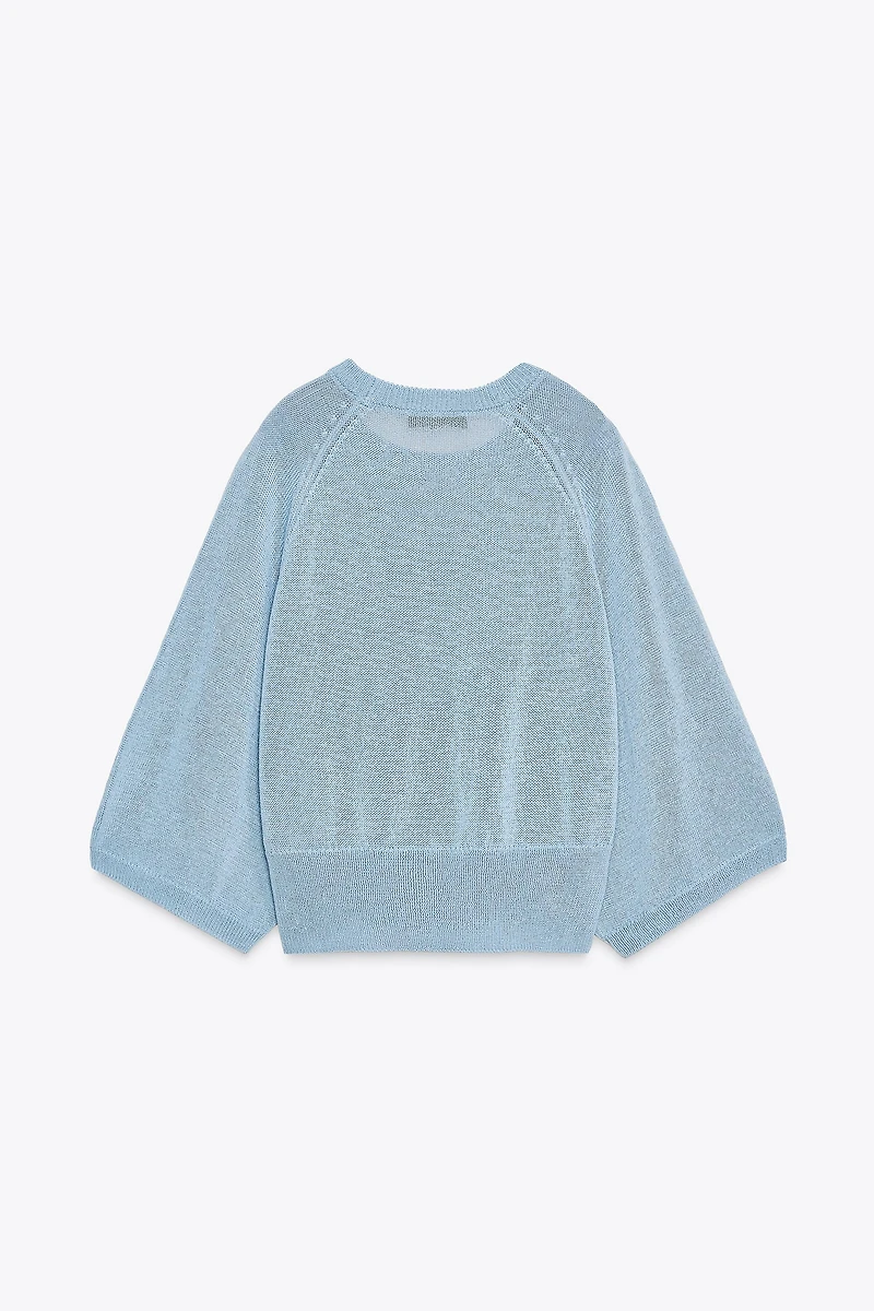 PULL EN MAILLE MANCHE AMPLE