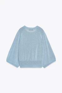 PULL EN MAILLE MANCHE AMPLE
