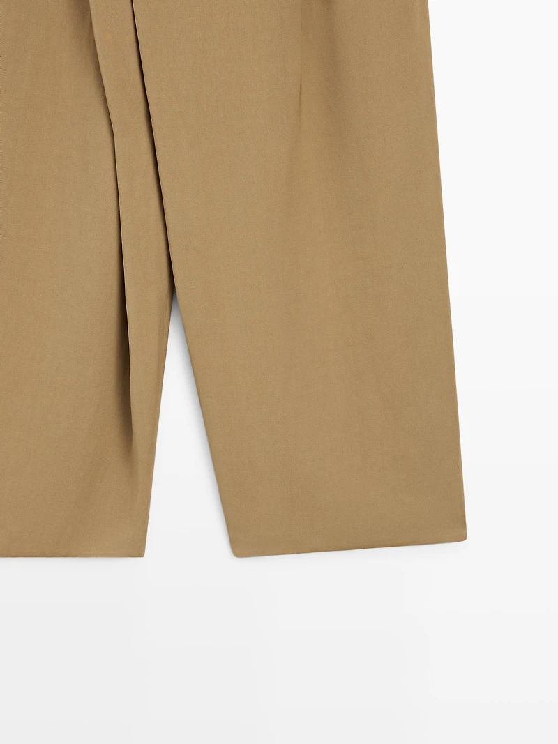 Flowing pareo trousers