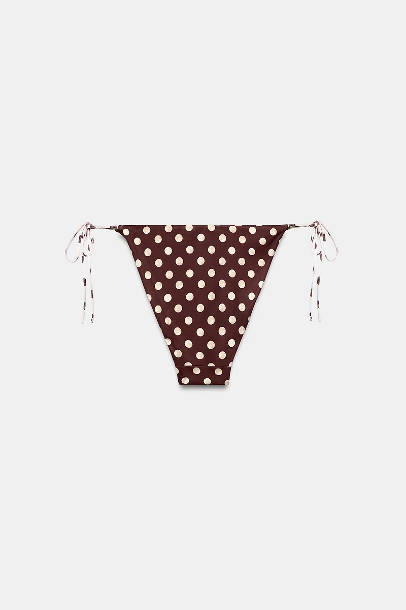 BAS DE BIKINI IMPRIMÉ À POIS