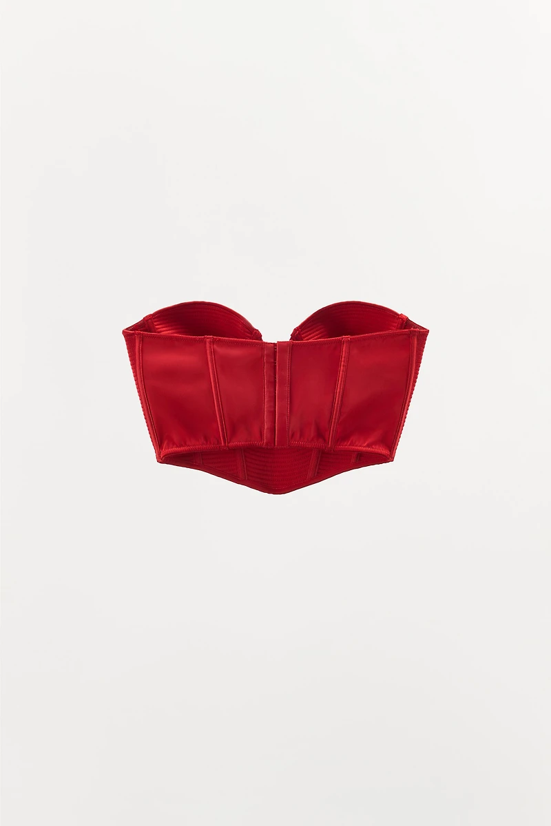 TOP CORSET À ARMATURES ET COUTURES ÉDITION LIMITÉE