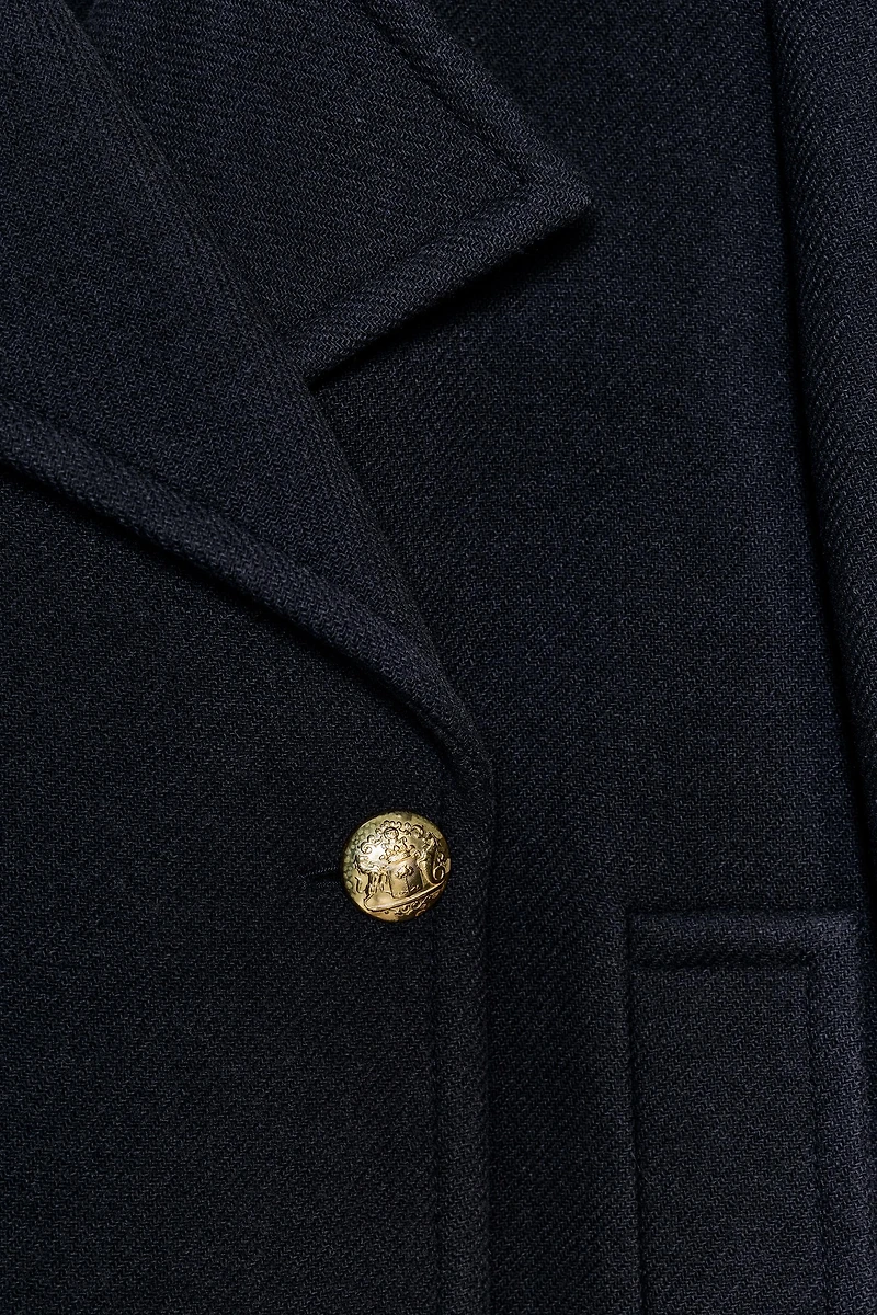 LONG WOOL BLEND COAT ZW COLLECTION