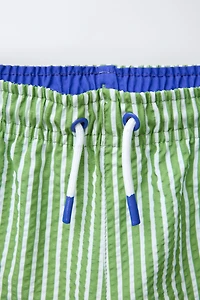 6-14 YEARS/ SEERSUCKER SWIM SHORTS