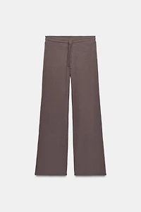 PANTALON DROIT CÔTELÉ