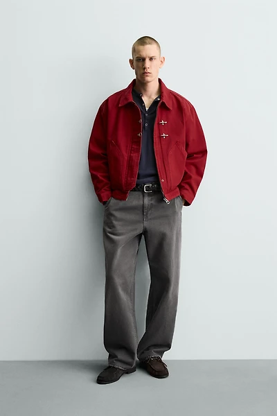 BOXY FIT FIREMAN CLASP JACKET