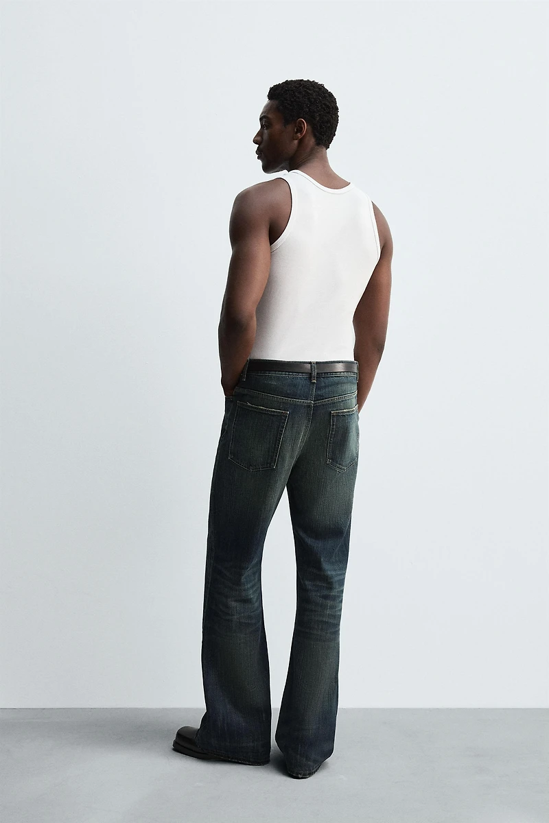 WIDE FLARE FIT JEANS