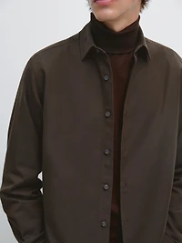 Regular fit twill shirt