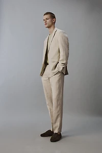 PANTALON DE COSTUME 100% LIN