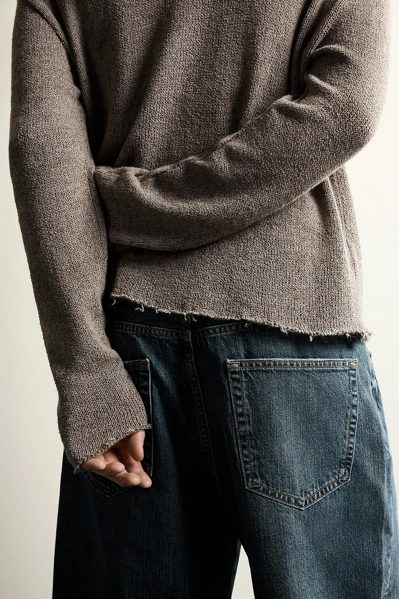 RELAXED FIT KNIT T-SHIRT