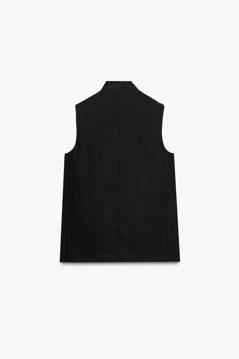 GILET MÉLANGE LIN ZW COLLECTION