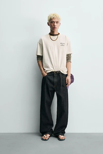 PRINTED TEXT T-SHIRT
