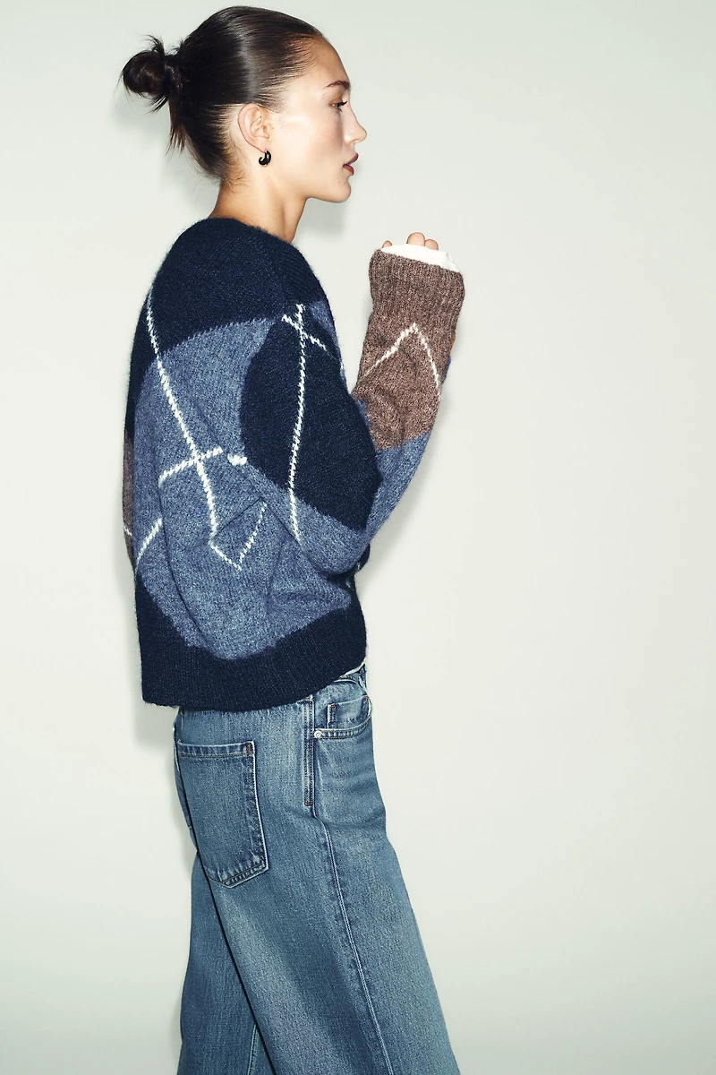DIAMOND KNIT JUMPER