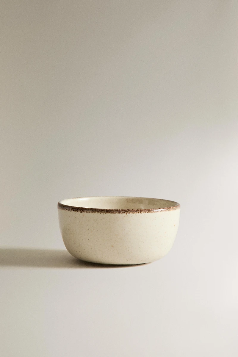 STONEWARE SNACK BOWL