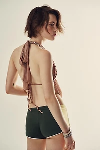 TOP HALTER PAILLETTES