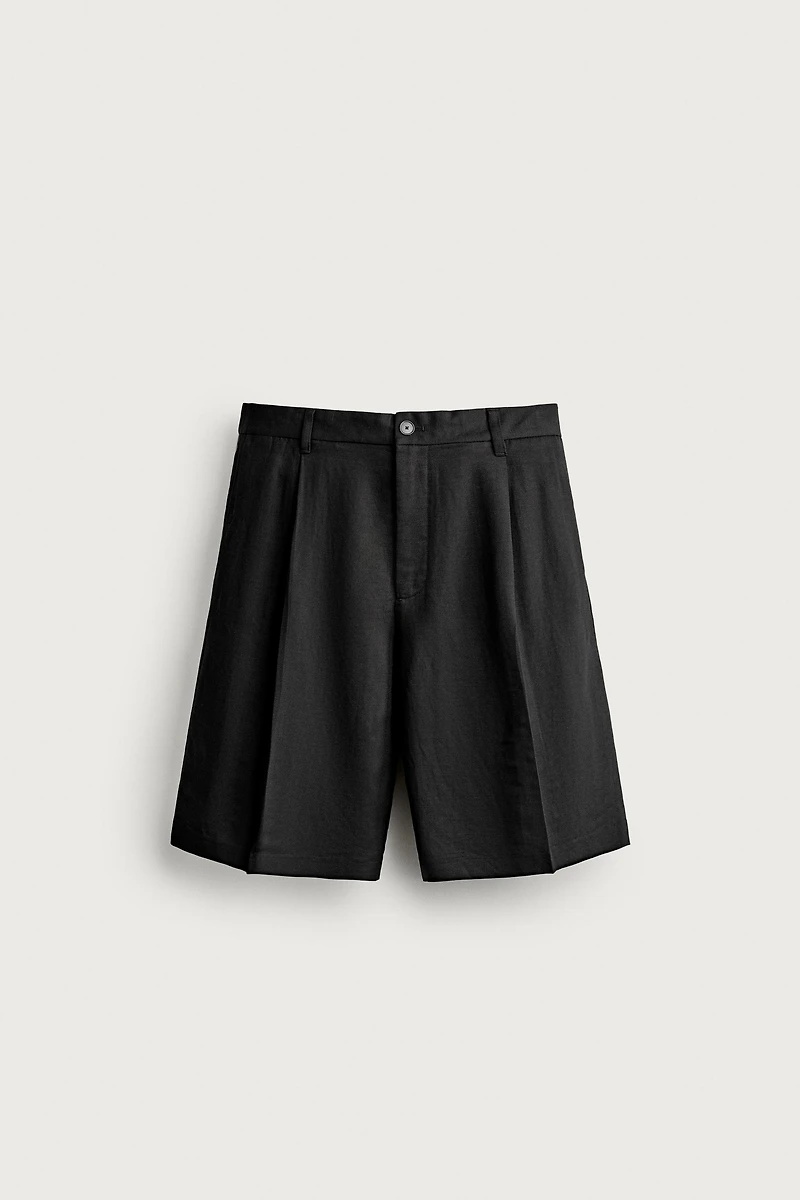 BERMUDA DE COSTUME À PLIS