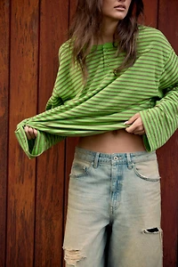 TRF RIPPED BAGGY DENIM JORTS