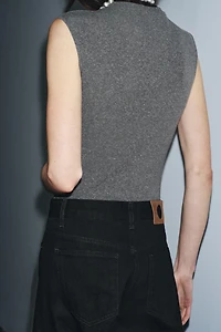 BODY DOUX À COL CHEMINÉE